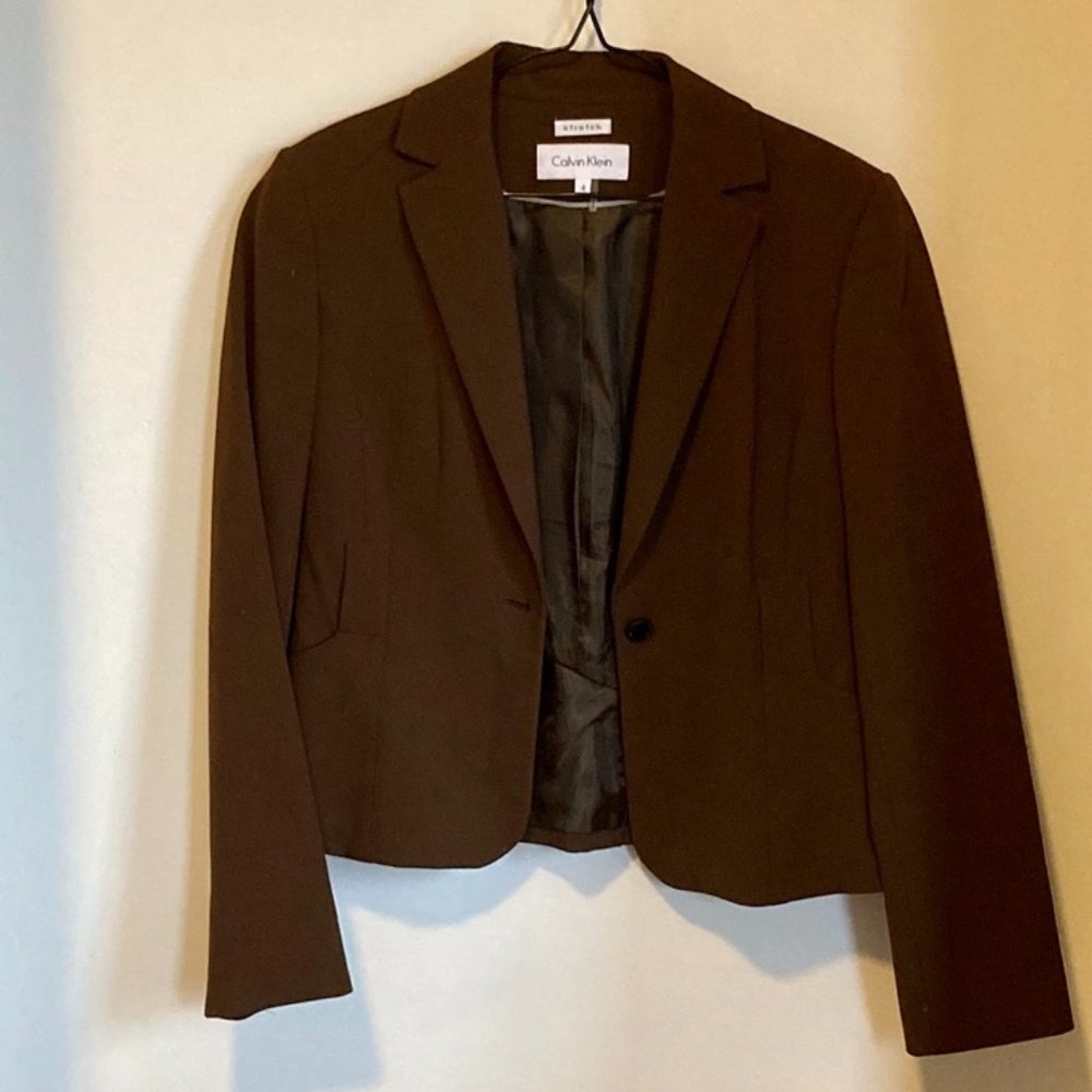 Brown Calvin Klein blazer
